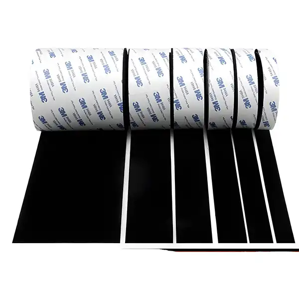 Self-adhesive hook and loop tape